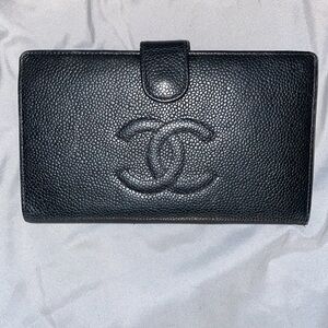 Chanel Caviar Snap Wallet